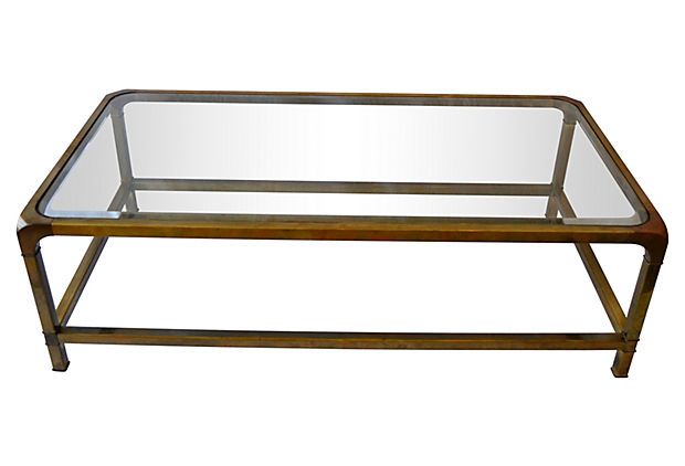 Mastercraft Brass Coffee Table