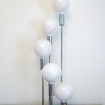 1960's Chrome Waterfall Table Lamp