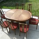 Mid Century Asian Inspired Dining Set