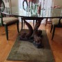 Vintage Bronze Koi Dining Table