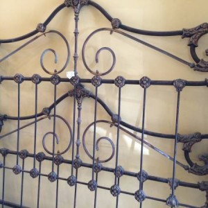 Antique Iron & Brass Bed