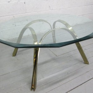 Roger Sprunger for Dunbar Brass Coffee Table