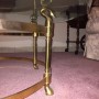 La Barge Brass Swan Table