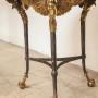 maitland smith brass & stone swan side table