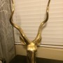 Brass Kudu Bust Sculpture