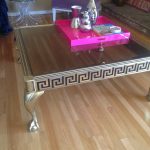 Mastercraft Brass Greek Key Coffee Table